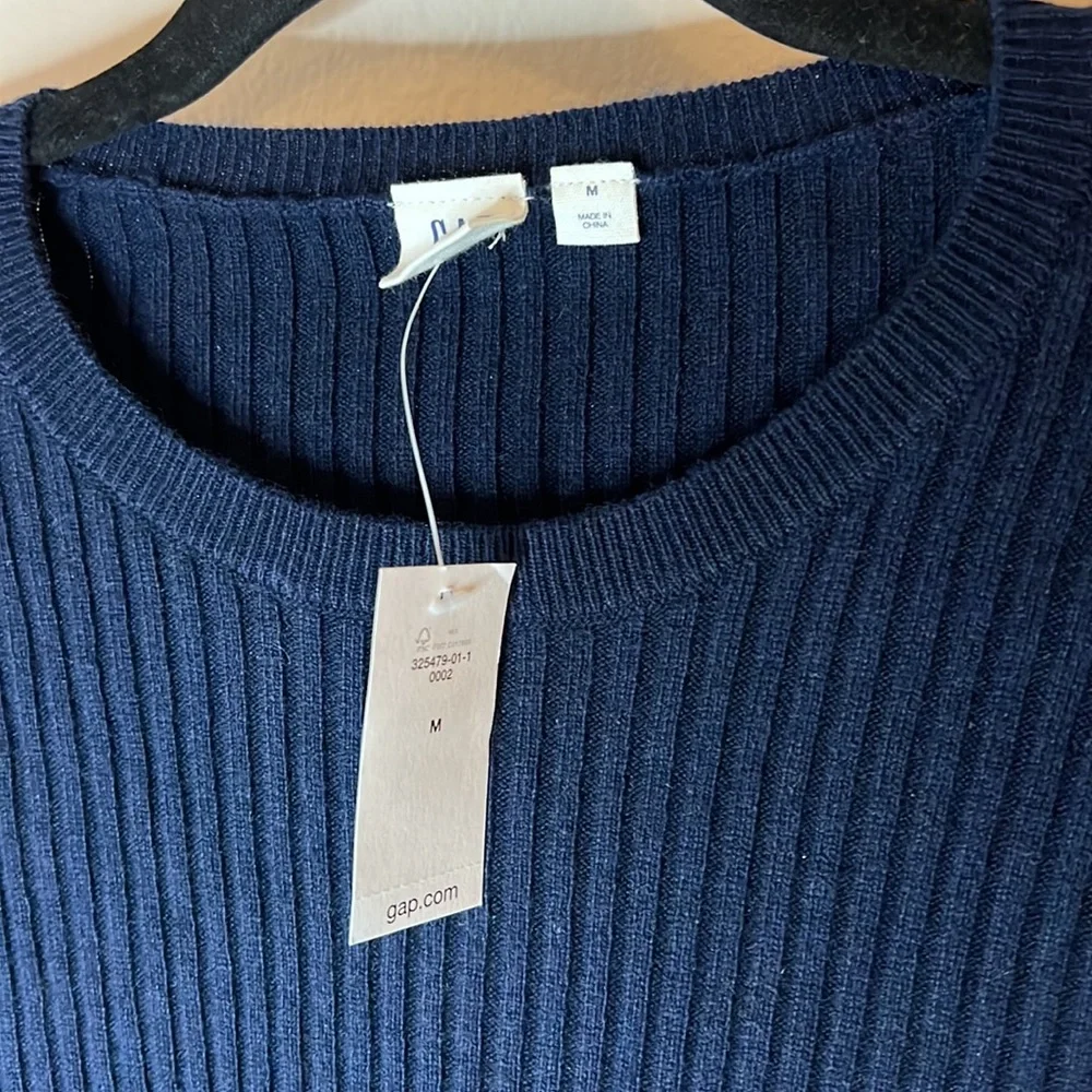 GAP Rib Cozy Tunic, Navy, M - Picture 6 of 10